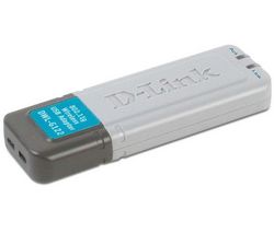 D-LINK USB 2.0 klíč WiFi 54 Mb DWL-G122 + Hub USB Plus 4 Porty USB 2.0 Mac/PC - hnedý + Prodlužovacka USB 2.0 4 piny, typ A samec / samice - 1,8 m (CU1100aed06)