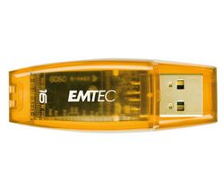 EMTEC Klíč USB 2.0 C400 16 GB - oranžový + Hub USB 4 porty UH-10