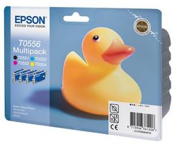 EPSON Multipack 4 inkoustové náplne T055 - Černá, Azurová, Purpurová, Žlutá