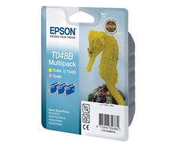 EPSON Sada náplne 3 barvy  T048B40 - svetle azurová, svetle purpurová, žlutá + Kabel USB A samec/B samec 1,80m