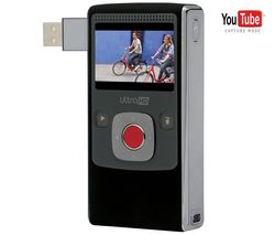 FLIP Mini-videokamera Ultra HD - černá + Nabíječka do auta USB Black Velvet