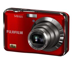 FUJI FinePix  AX280 červený + Pouzdro Ultra Compact 9,5 x 2,7 x 6,5 cm