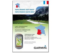 GARMIN Mapa výšlap Topo Jihozápadní Francie