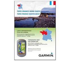 GARMIN Mapa výšlap Topo Severozápadní Francie