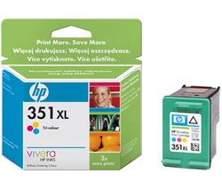 HP Nápln inkoustová N°351 XL - Azurová, Purpurová, Žlutá