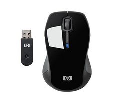 HP Wireless Comfort Mouse - black + Hub USB 4 porty UH-10
