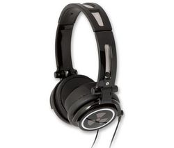 IFROGZ Zavrená sluchátka EarPollution CS40 - černá + Prodlužovacka Jack 3,52 mm - nastavení hlasitosti mono/stereo - Zlato - 3 m