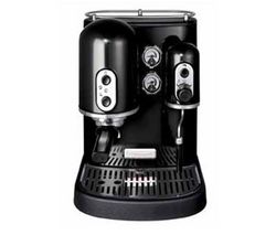 KITCHENAID Zarízení na Espresso Artisan 5KES100EOB černá + Čistící tablety 15563 x4  pro kávovar + Sada 2 sklenice espresso PAVINA 4557-10