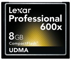 LEXAR Pameťová karta CompactFlash UDMA 8 GB 600x Professional