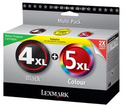 LEXMARK Sada 2 náplní c.4XL + c.5XL - černá a barevná