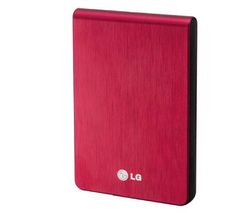 LG Externí prenosný pevný disk XD3 320 GB červený