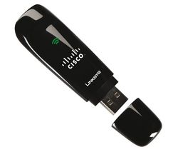 LINKSYS Klíč USB WiFi N Dual Band WUSB600N + Distributor 100 mokrých ubrousku + Nápln 100 vhlkých ubrousku