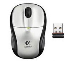 LOGITECH Myš Wireless Mouse M305 - light silver + Hub USB 4 porty UH-10 + Nápln 100 vhlkých ubrousku