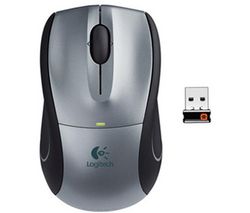 LOGITECH Myš Wireless Mouse M505 stríbrná + Hub USB 4 porty UH-10 + Nápln 100 vhlkých ubrousku
