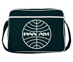 LOGOSHIRT Pan Am Globe Taška pres rameno 29cm Černá