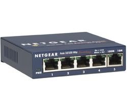 NETGEAR Mini Switch Ethernet 5 portu 10/100 Mb FS105 + Univerzální čistící spray 250 ml