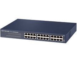 NETGEAR Switch Ethernet 24 portu 10/100 Mb JFS524 + Klešte na kabely TC-CT68