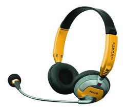 NGS Sluchátka mikrofon MSX6Pro - žlutá + Distributor 100 mokrých ubrousku + Nápln 100 vhlkých ubrousku + Čistící stlačený plyn vícepozicní 250 ml