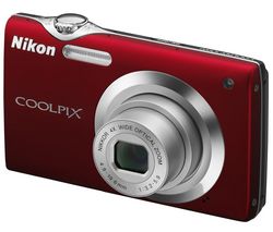 NIKON Coolpix  S3000 červený + Pouzdro Memory DCCM10PK  6.2 X 10 X 2.2 CM - černé a ružové