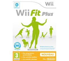 NINTENDO Wii Fit Plus (pouze hra) [WII] + Wiimote + Wii Motion Plus - černé [WII]