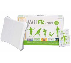 NINTENDO Wii Fit Plus (vcetne Wii Balance Board) [WII] + Wiimote + Wii Motion Plus - černé [WII] + Ovladač Nunchuck černý [WII]