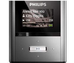 PHILIPS MP3 prehrávač FM GoGear RaGa 4 GB - Gun Metal