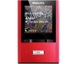 PHILIPS MP3 prehrávač GoGear ViBE SA2VBE04R 4 GB - červený