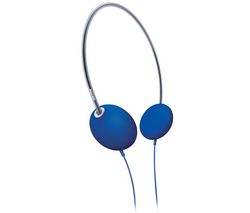 PHILIPS Sluchátka SHL1600/10 - Modrá + Prodlužovacka Jack 3,52 mm - nastavení hlasitosti mono/stereo - Zlato - 3 m