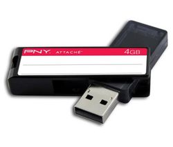 PNY Klíč USB Attaché Storage 4 GB + Hub USB 4 porty UH-10