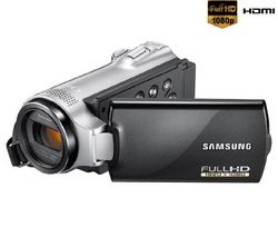 SAMSUNG Videokamera HD HMX-H204 + Baterie IA-BP420E + Pameťová karta SDHC 4 GB + Kabel HDMi samcí/HDMi mini samcí (2m)