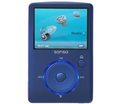 SANDISK MP3 prehrávač Sansa Fuze FM 4 Gb - modrý + Rozdvojka vývodu jack 3.5mm
