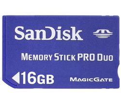 SANDISK Pameťová karta Memory Stick PRO Duo 16 Gb