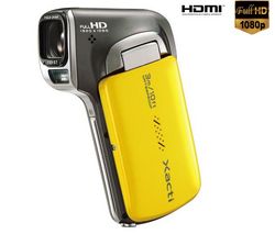 SANYO Videokamera HD Xacti CA100 žlutá + Pameťová karta SDHC 8 GB