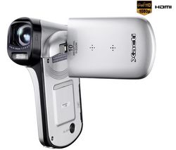 SANYO Videokamera HD Xacti CG20 - stríbrná + Brašna + Pameťová karta SDHC 16 GB + Kabel HDMi samcí/HDMi mini samcí (2m)