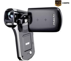 SANYO Videokamera s vysokým rozlišením Xacti CG100 - černá + Brašna + Baterie DB-L80AEX + Pameťová karta SDHC 16 GB + Kabel HDMi samcí/HDMi mini samcí (2m)
