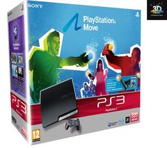 SONY COMPUTER Konzole PS3 320 GB + PlayStation Move + Kabel HDMI samec / HMDI samec - 2 m (MC380-2M)