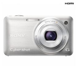 SONY Cyber-shot   DSC-WX5 - Digital camera - compact - 12.2 Mpix - optical zoom: 5 x - supported memory: MS Duo, SD, MS PRO Duo, SDXC, MS PRO Duo Mark2, SDHC, MS PRO-HG Duo - silver + Pouzdro kompaktní kožené 11 x 3,5 x 8 cm + Pameťová karta SDHC 8 G