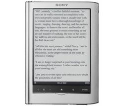 SONY Elektronická kniha PRS-650 Reader Touch Edition - stríbrná + Pameťová karta SDHC 4 GB