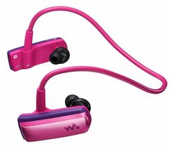 SONY MP3 prehrávač NWZ-W253 ružová + Nabíječka USB - bílá