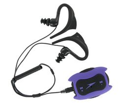 SPEEDO MP3 prehrávač Speedo Aquabeat 2 GB fialový + Nabíječka USB - bílá