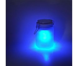 SUCK UK Lampa Sun Jar - modrá