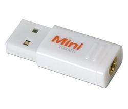 TERRATEC Cinergy T Stick Mini - Prijímač DVB-T - Hi-Speed USB - bílý + Kontrolní karta PCI 4 porty USB 2.0 USB-204P