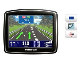TOMTOM GPS navigace One IQ Routes Evropa 42 zemí + Síťový adaptér pro zásuvku do auta + Pouzdro kovove šedé pro GPS s displejem 3,5