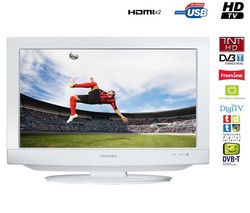 TOSHIBA Kombinace LCD/DVD 19DV734G bílá + Kabel HDMI - ohnutí - Pozlacený - 1,5 m - SWV3431S/10