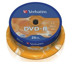 VERBATIM DVD-R 4,7 Gb (sada 25 kusu)